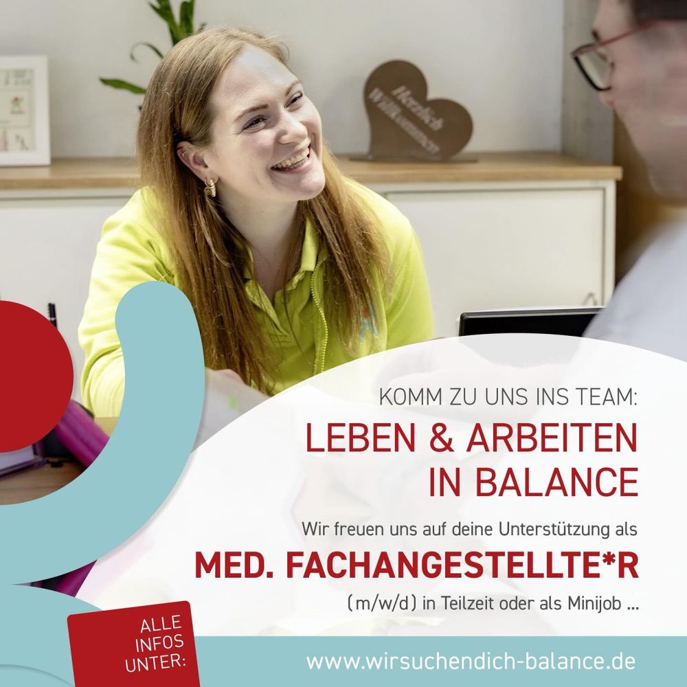 MFA Medizinische Fachangestellte Job Stelle Karriere bei Balance Aschaffenburg GmbH